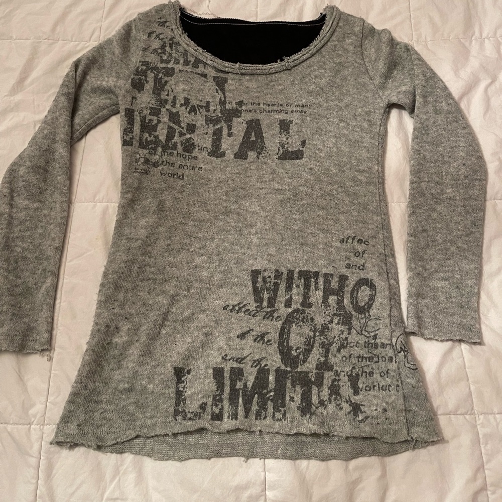 Distressed sweater